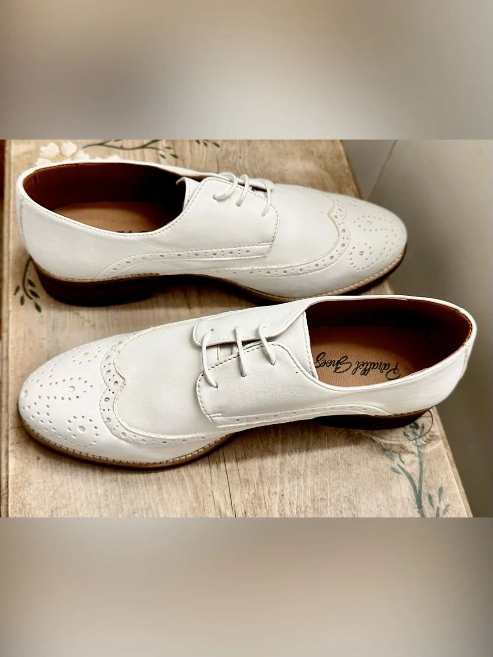 White Men's Wingtip Derby Oxfords